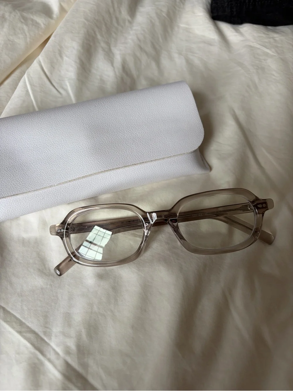 Akita Psyche Smoke Gray Rectangular Glasses